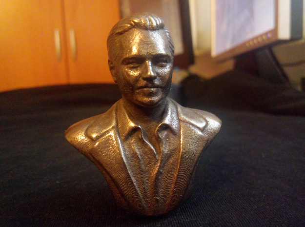 Leonardo DiCaprio in Polished Bronze Steel