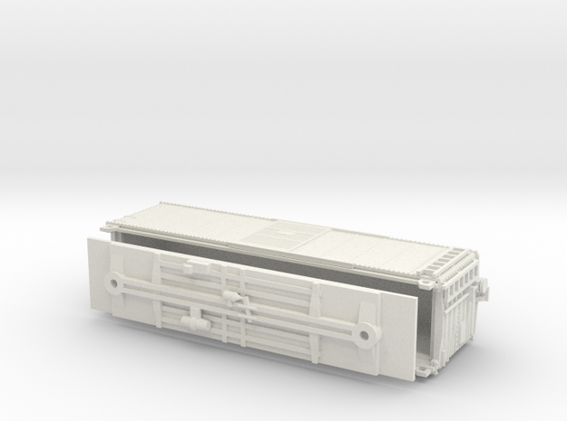 PRR X29B Boxcar Coarse Details No Cage N scale in White Natural Versatile Plastic