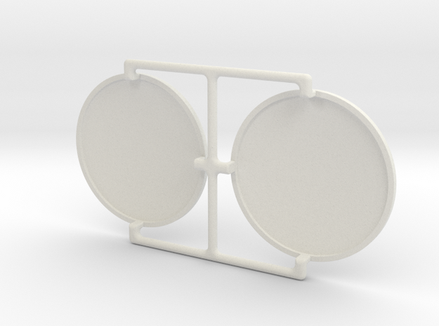 4X20 Scope Lens Pair in White Natural Versatile Plastic