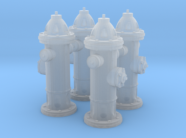 Hydrant type : A 1:35 4 Pcs in Smooth Fine Detail Plastic