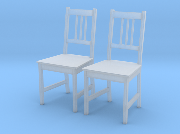 IKEA Stefan Chair Set of 2 in Smooth Fine Detail Plastic: 1:24