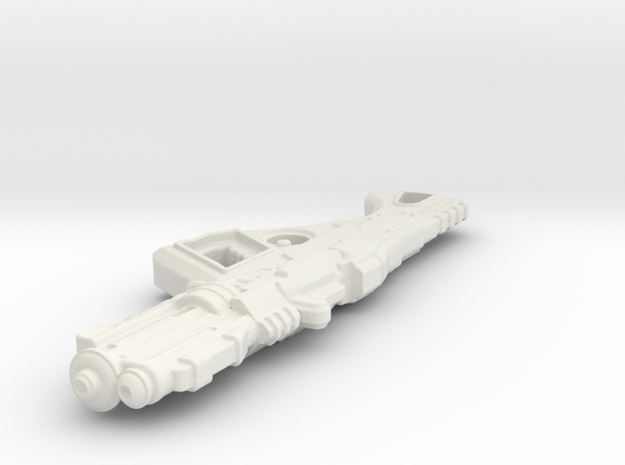 1:18th Scale 'Falcor' Assault Rifle in White Natural Versatile Plastic
