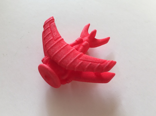Swallow Fighter Plane in Red Processed Versatile Plastic