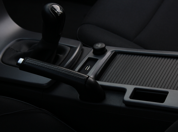 USB Charger Panel for Volvo C30 | S40 | V50 | C70  in Black Natural Versatile Plastic