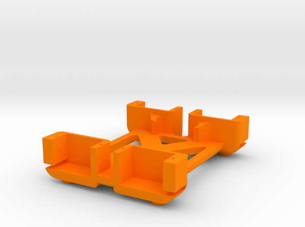 Quadra Bot - Body in Orange Processed Versatile Plastic