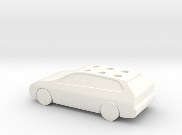 Game Of Life Car Wedding Cake Topper (scaled 85%) in White Processed Versatile Plastic