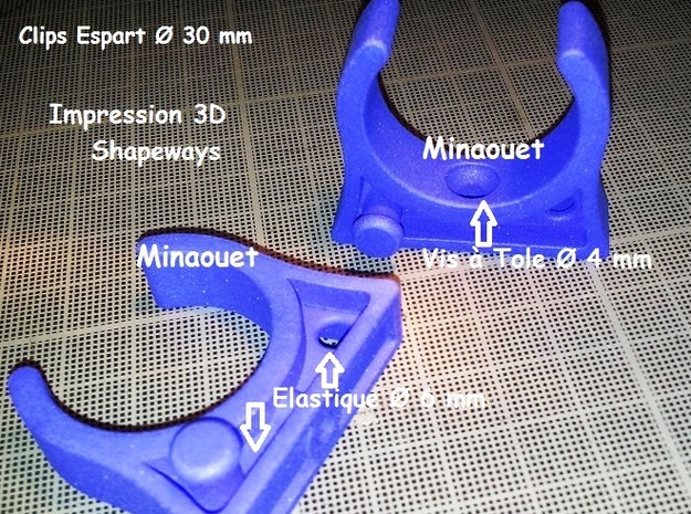 Open 5.00 Support Espart Mono in Purple Processed Versatile Plastic