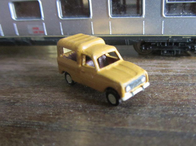 Renault 4 van 1:160 Scale (Lot of 2 cars) in Smooth Fine Detail Plastic