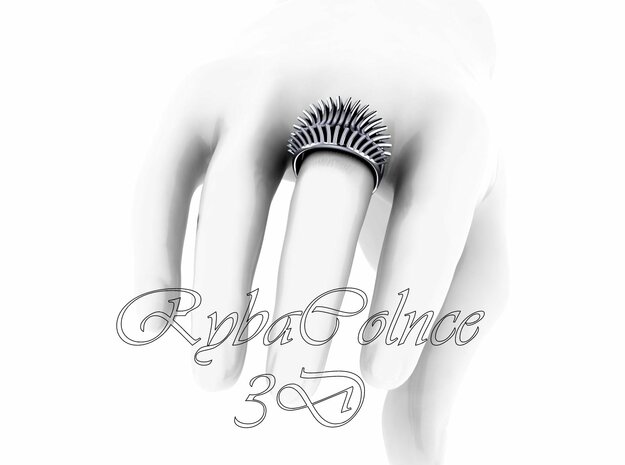Ring The Iroquois\knuckle/size 16HK Model / 8 US ( in Polished Silver