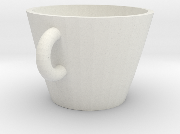 Cup in White Natural Versatile Plastic: Extra Small