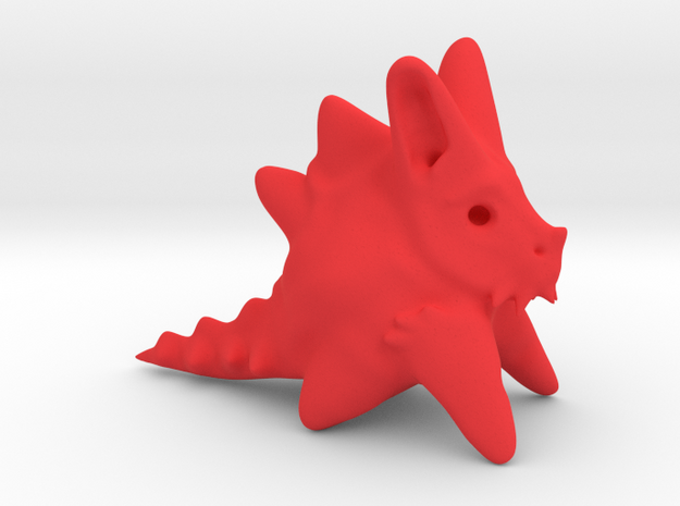 The WTF Rabbit in Red Processed Versatile Plastic