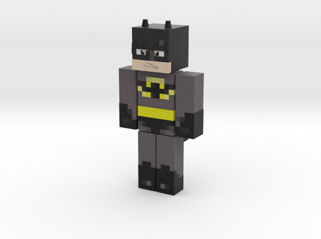 Minecraft Batman Figurine in Full Color Sandstone