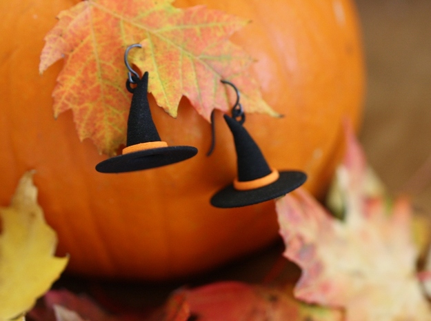 Witch's Hat Earrings - Paired