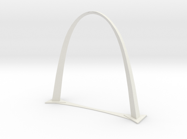 St. Louis Gateway Arch  in White Natural Versatile Plastic