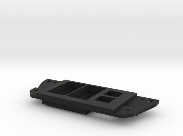Tacoma Dual Narrow Switch With Double Keystone in Black Natural Versatile Plastic