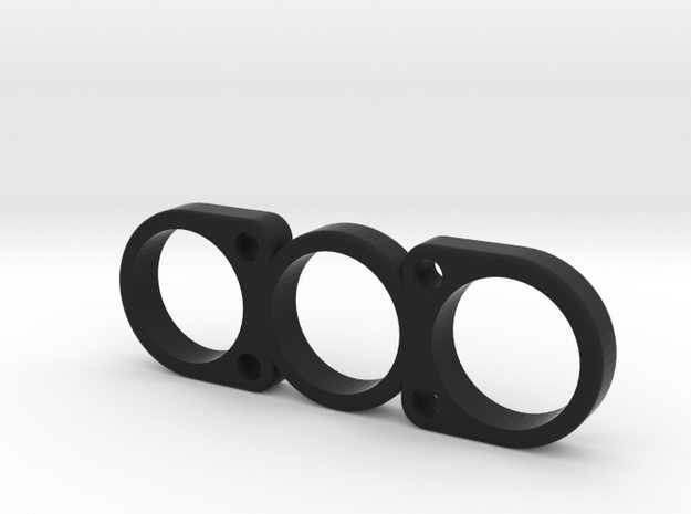 The Nnela - Fidget Spinner in Black Natural Versatile Plastic