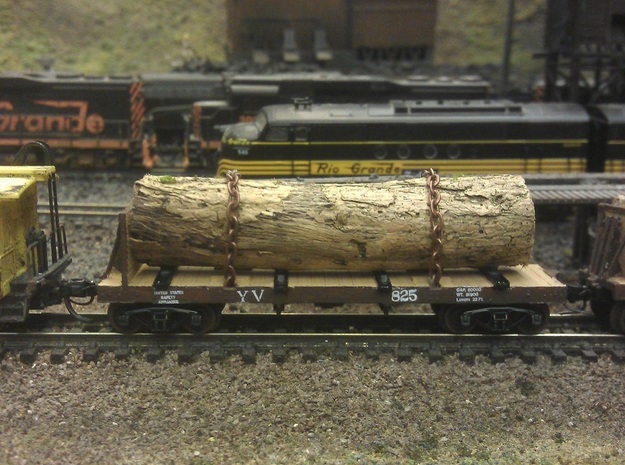 Yosemite Bulk Head Log Car - N Scale 1:160 in Smooth Fine Detail Plastic
