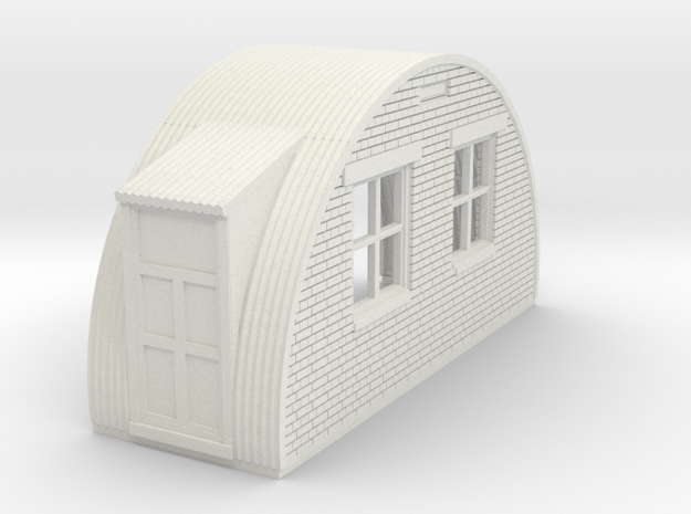 N-76-back-end-brick-nissen-hut-left-door-1a in White Natural Versatile Plastic