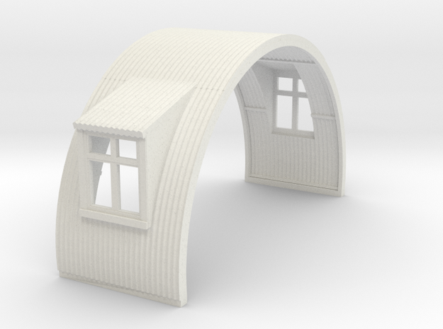 N-76-complete-nissen-hut-mid-16-two-wind-1a in White Natural Versatile Plastic