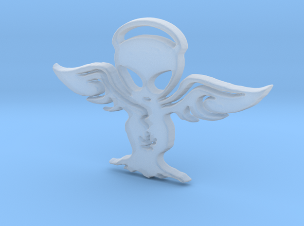 Alien angel Pendant in Smooth Fine Detail Plastic