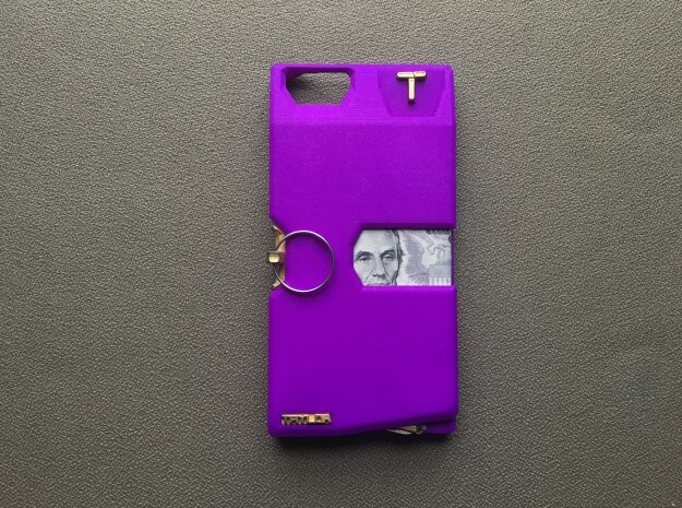 Iphone 6/7 PLUS Case  in Purple Processed Versatile Plastic