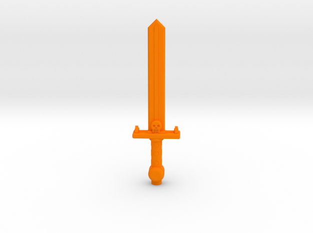 ROTU Skeleton Sword in Orange Processed Versatile Plastic