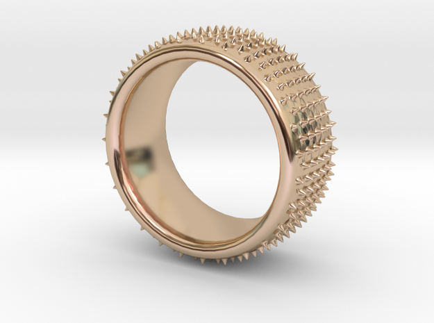 Dot 1 ring in 14k Rose Gold Plated Brass: 9.5 / 60.25