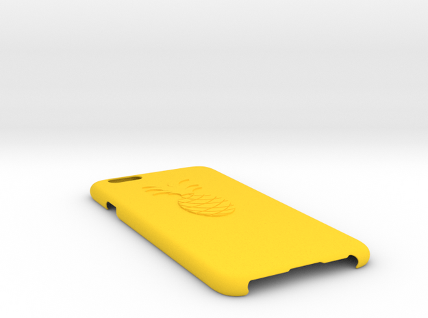 IPhone 6 3d Printed Phone Case - Slim Pineapple in Yellow Processed Versatile Plastic