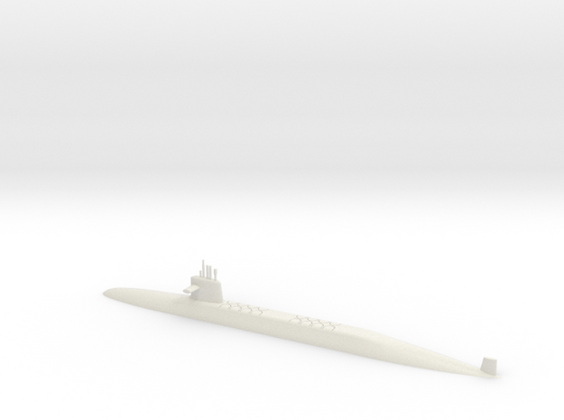 1/500 Le Triomphant Class SSBN (Waterline) in White Natural Versatile Plastic