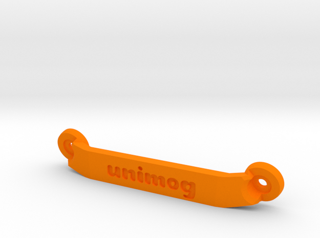 CW01 Chassis Brace - Rear - Unimog in Orange Processed Versatile Plastic