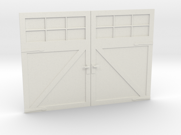 1:24 Scale Settlers Garage Door in White Natural Versatile Plastic
