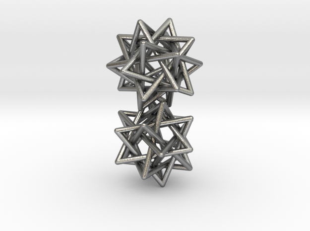5 tetrahedron earrings
