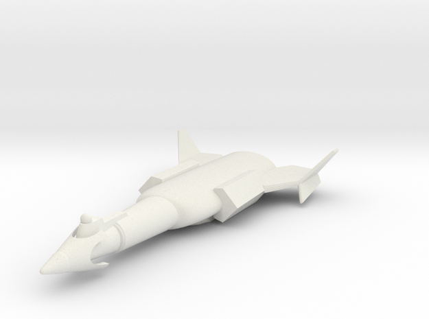 Space Exploration Ship, 1:3788 Scale in White Natural Versatile Plastic
