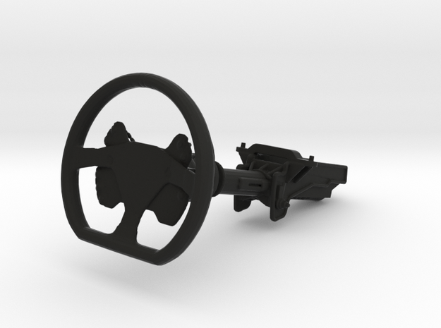 Steering Wheel P-CUP17 Type - 1/10 in Black Natural Versatile Plastic