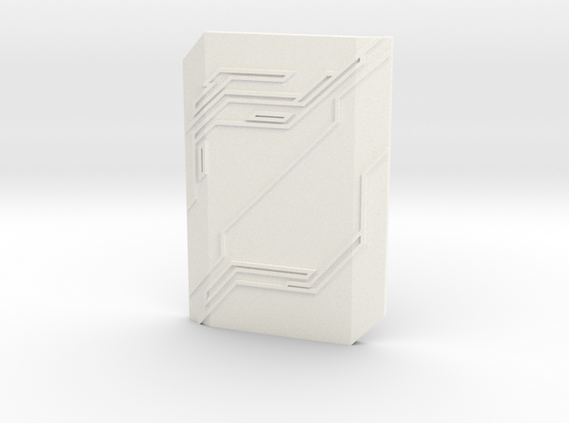 2-way SLI bridge cover (7cm) in White Processed Versatile Plastic