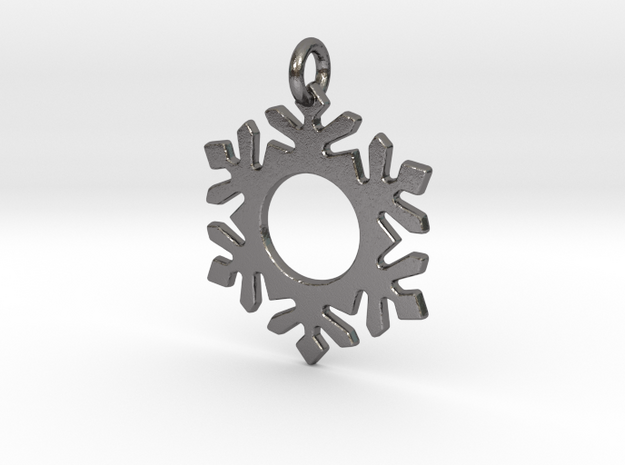 Snowflake 5 Pendant in Polished Nickel Steel