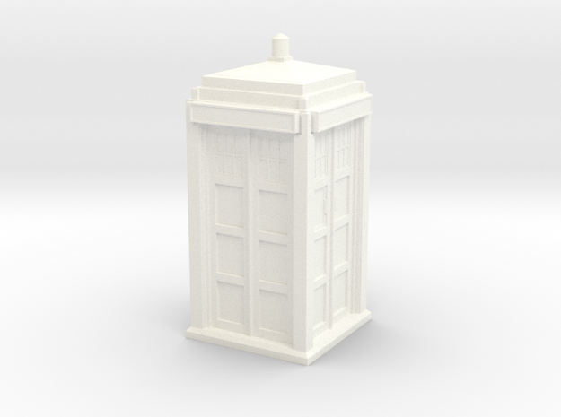 The Physician's Blue Box in 1/32 scale (Hollow) in White Processed Versatile Plastic