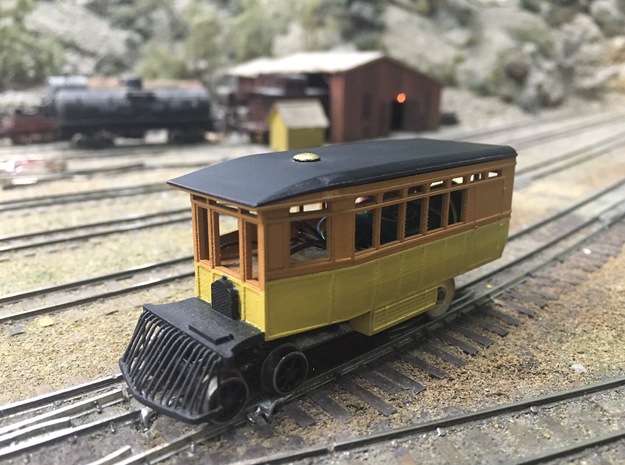 Virginia & Truckee Motor Car 99 (HO Scale) in Smooth Fine Detail Plastic