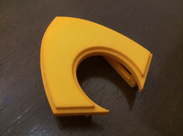 Aquaman Belt Buckle in Yellow Processed Versatile Plastic
