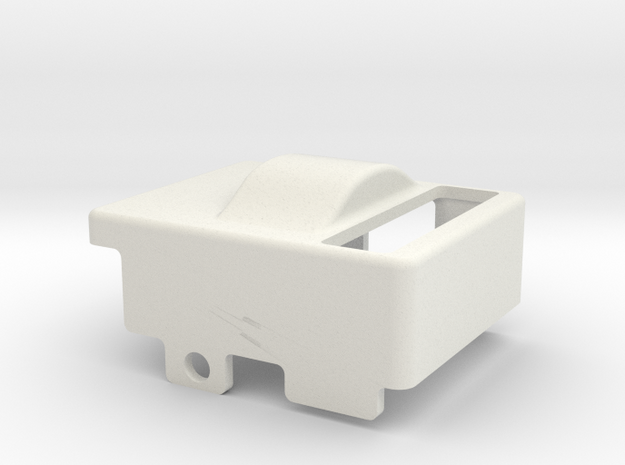 Cable Cover Cetus3D adapter for the Nimble in White Natural Versatile Plastic