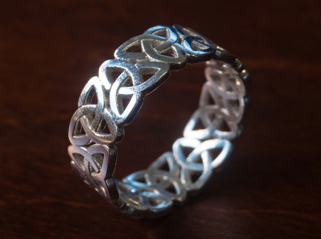 Celticring9 in Polished Silver