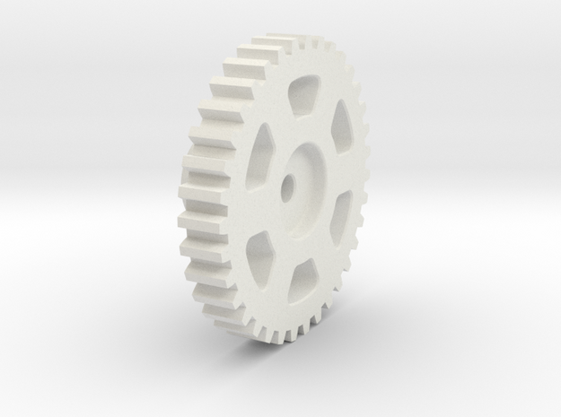 Mini-Z Motor Break-In Gear (SBS Plastic) in White Natural Versatile Plastic