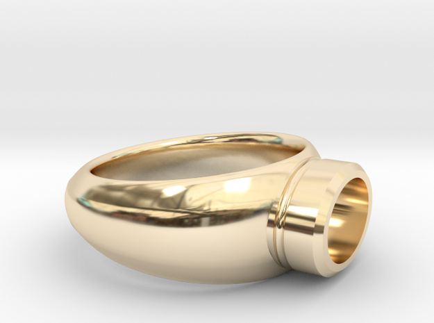 Ring "Gijsbrecht" in 14k Gold Plated Brass: 5.5 / 50.25