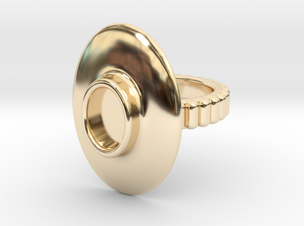 Ring "Albrecht" in 14k Gold Plated Brass: 5.5 / 50.25