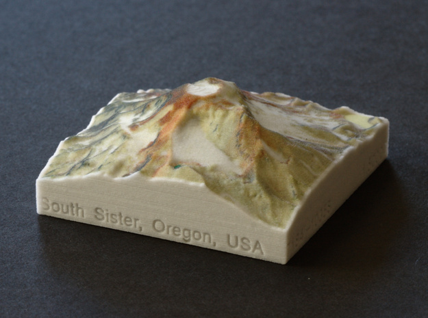 South Sister, Oregon, USA, 1:50000 in Full Color Sandstone