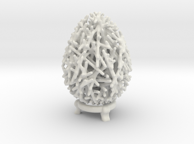 Nesty Easter Egg in White Natural Versatile Plastic