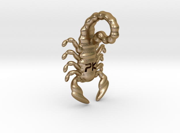 The Parallelkeller scorpio in Polished Gold Steel