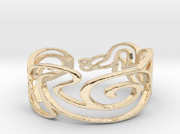 Bracelet Design Women in 14k Gold Plated Brass