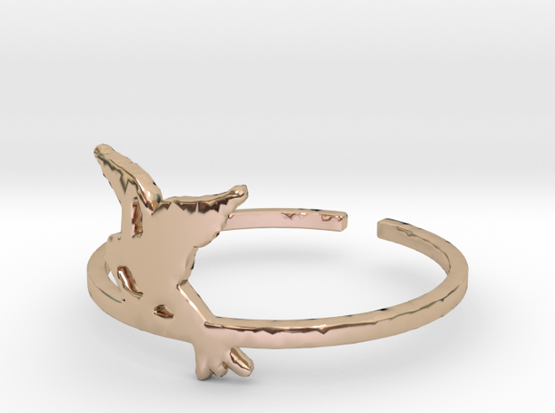 Bird Ring Design Ring Size 8 in 14k Rose Gold Plated Brass