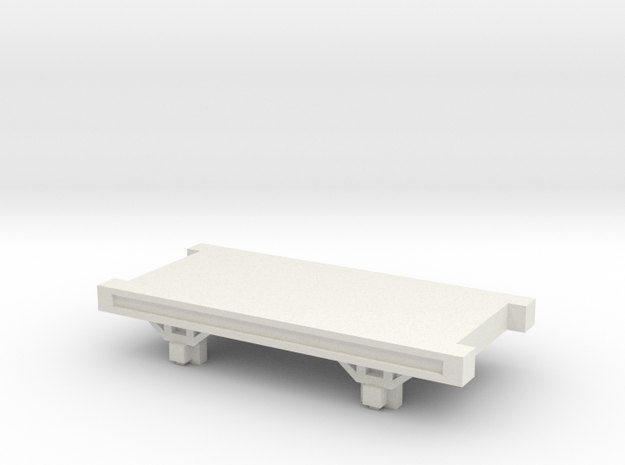 OO9 NG Truck / Wagon Chassis in White Natural Versatile Plastic